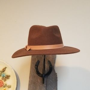 Brown felt hat